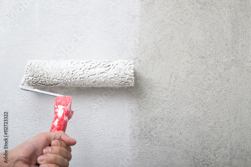 Home renovation. Painting a walls