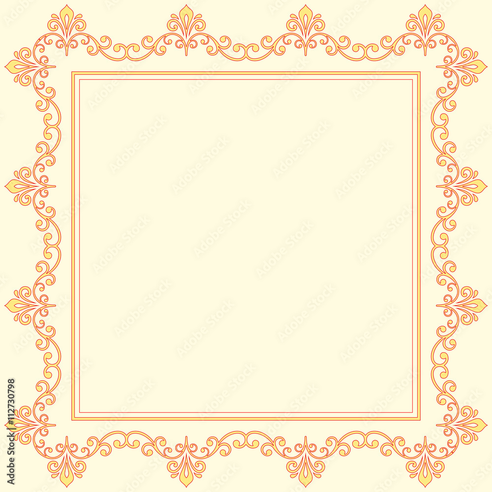 Floral Vector Fine Frame