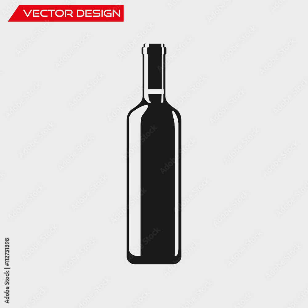 Bottle of wine icon Bottle of wine icon