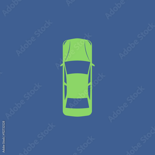 Car icon. Flat design style