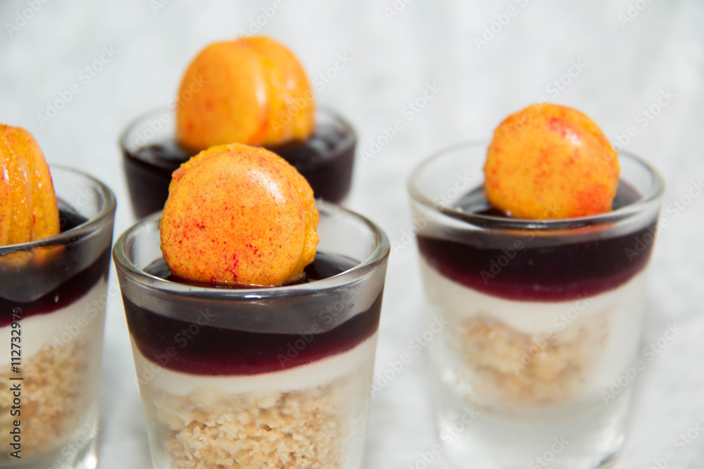 cheese mousse and blueberries filling macaroon cheese mousse and blueberries filling macaroon