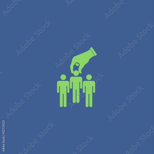 Select of good man icon, vector illustration.