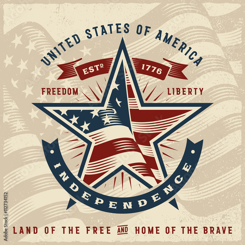 Vintage USA Independence Label