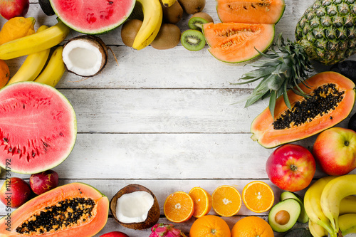 Photos Tropical fruits.