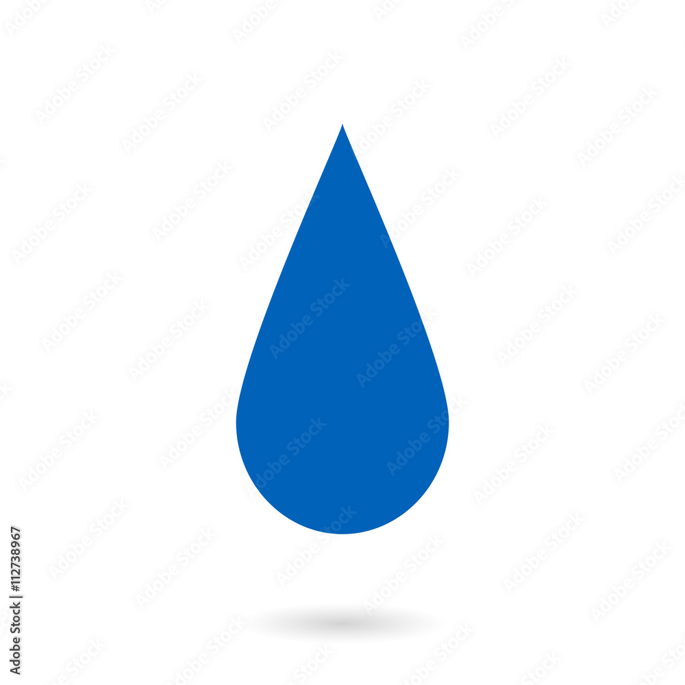 Vector Blue Water Drop Icon. Vector Blue Water Drop Icon.