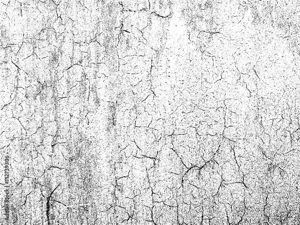 Naklejka premium Cracks texture overlay. Vector background