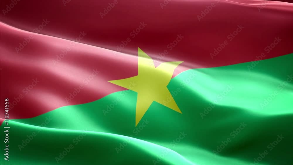 Burkina Faso national flag. Infinite loop. New effect and different lightining. Burkina Faso national flag. Infinite loop. New effect and different lightining.