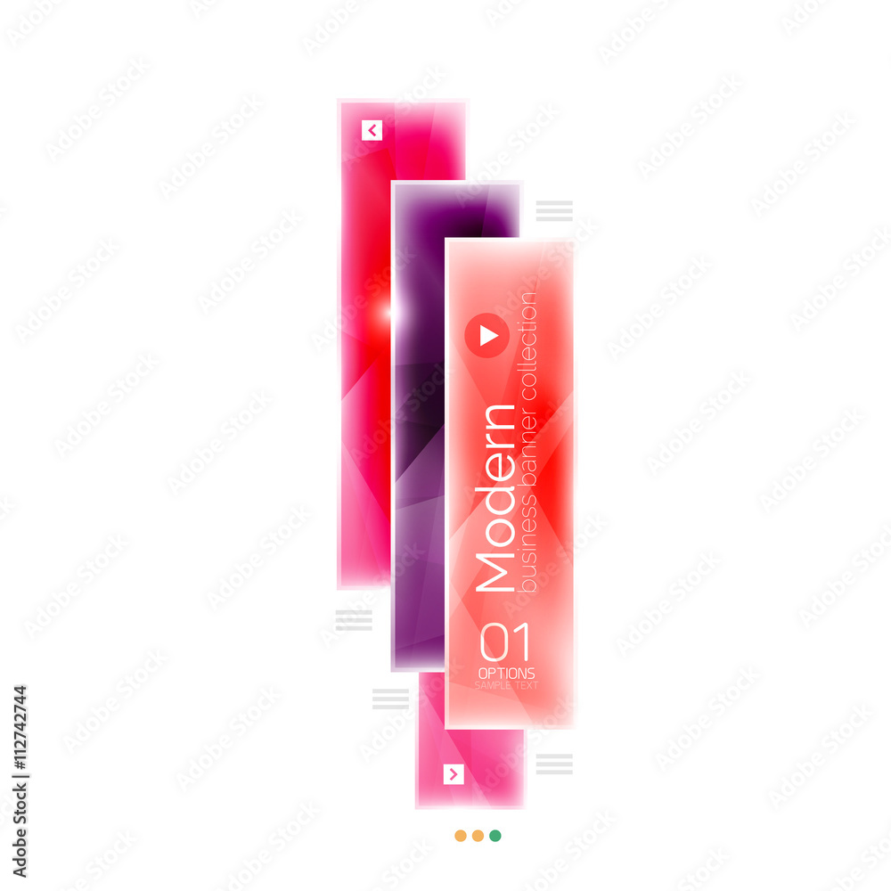 Colorful glossy stripes business infographics