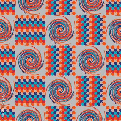 The pattern of circles and tornadoes