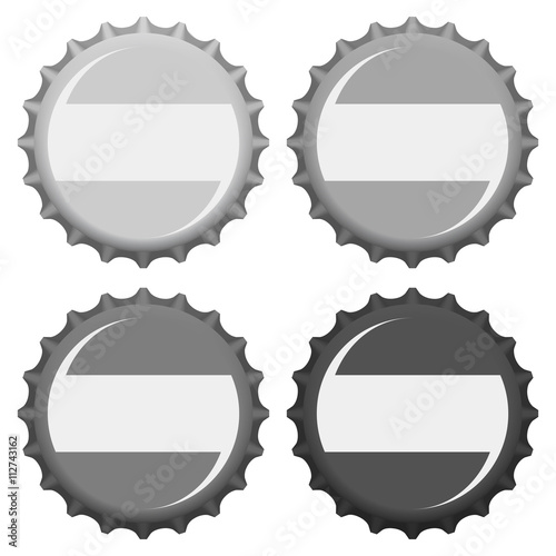 Bottle caps. Vector illustration