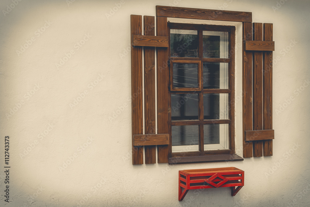 Obraz premium Window with shutters