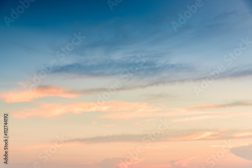Fototapeta Naklejka Na Ścianę i Meble -  Bright Fiery orange sunset sky