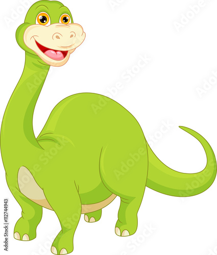 cute dinosaur cartoon © lawangdesign