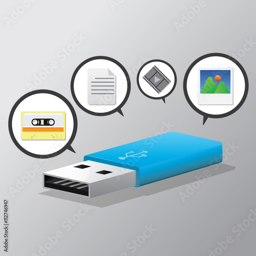 USB drive flash icon