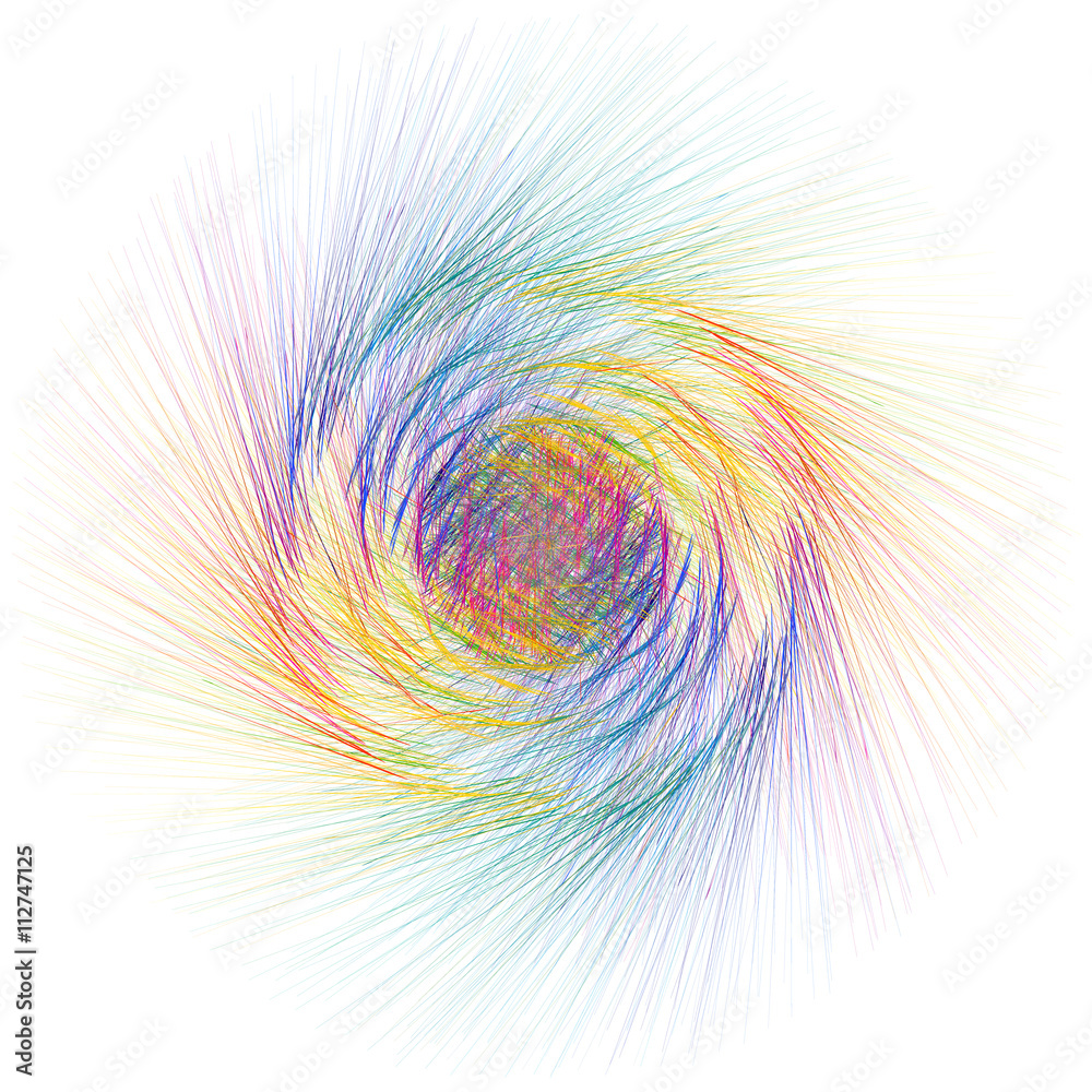 Fototapeta premium Abstract colorful swirl lines background