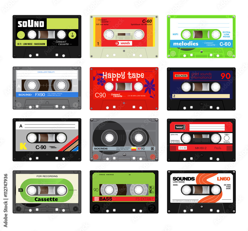 Fototapeta premium Vintage cassette tapes