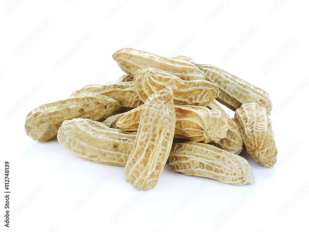 peanut isolate on white background peanut isolate on white background
