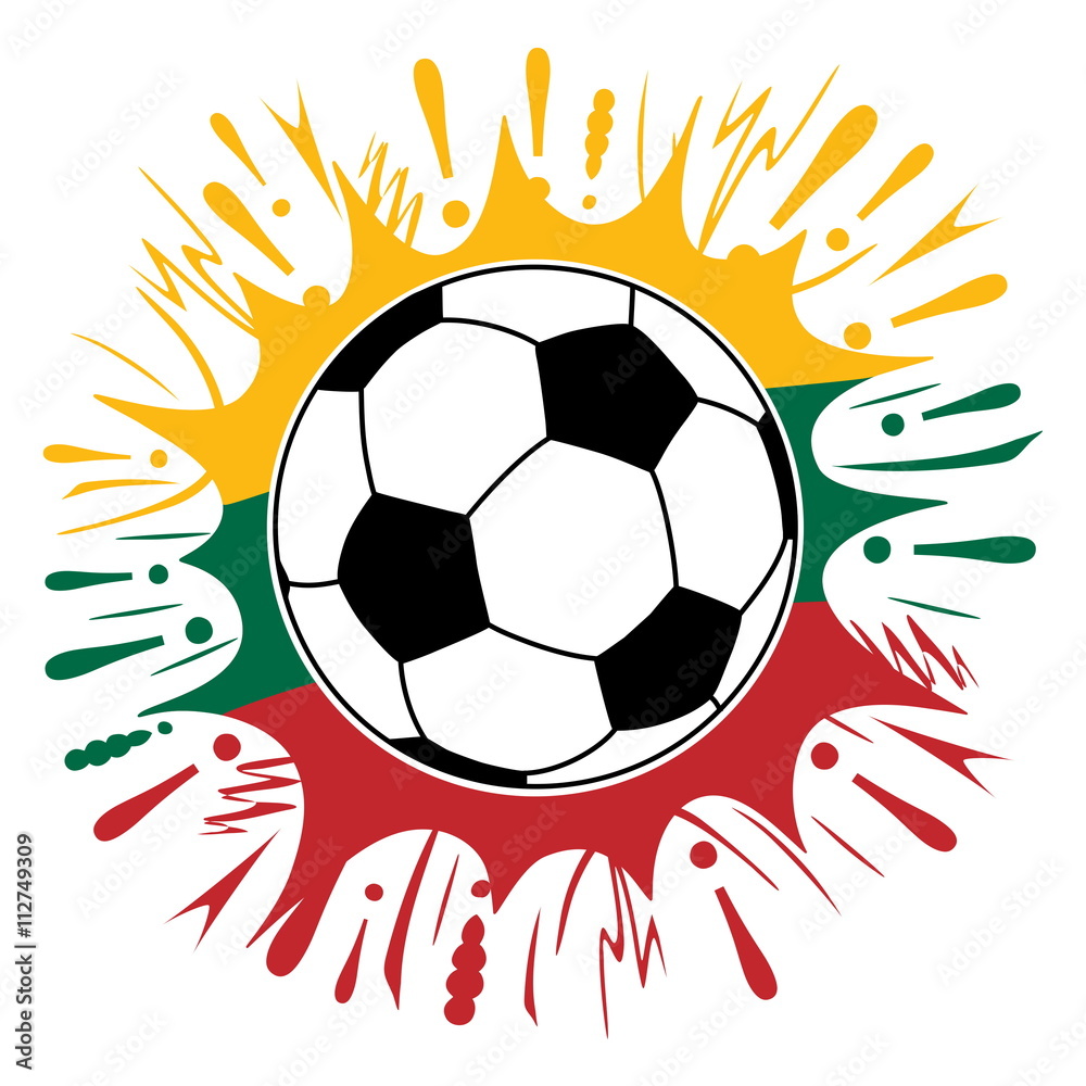Fototapeta premium Wo sind litauische Fußballfans?