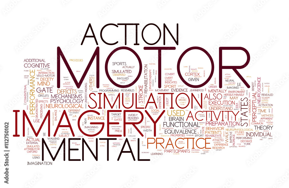 Motor Activity collage of word concepts