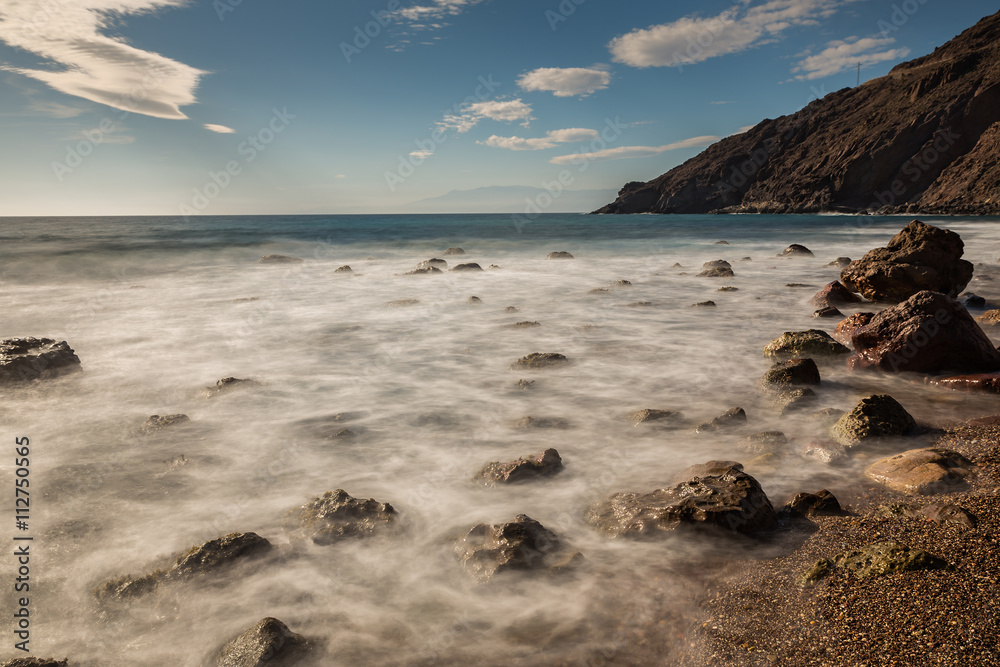 Corralete beach. Natural Park of Cabo de Gata. Spain.