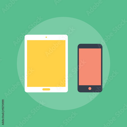 Tablet and mobile phone icon