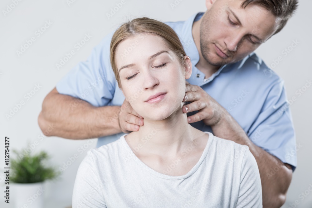 Fototapeta premium Cervical spine massage