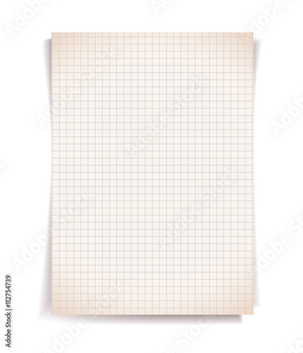 Sepia squared notebook paper