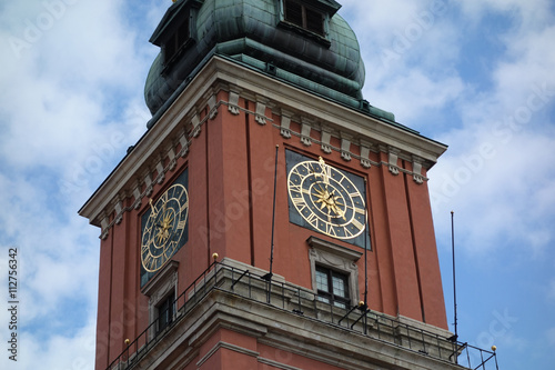 Turm vom Königsschloss in der Altstadt von Warschau