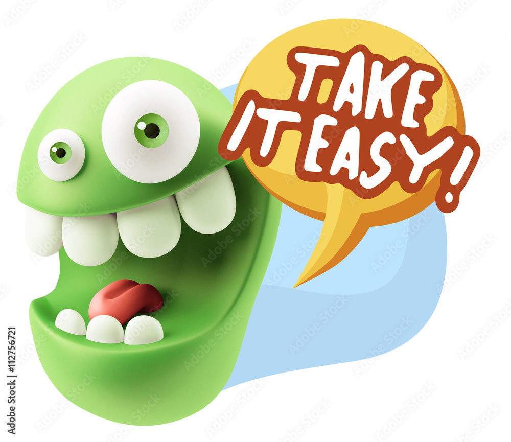 3d Illustration Laughing Character Emoji Expression saying Take 3d Illustration Laughing Character Emoji Expression saying Take