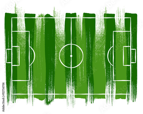 Soccer football field background vector illsutration.