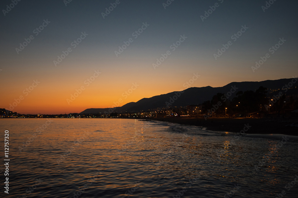 Alanya in the evening