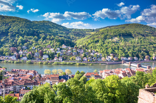 Heidelberg Stadtansicht und Schloss, Germany 