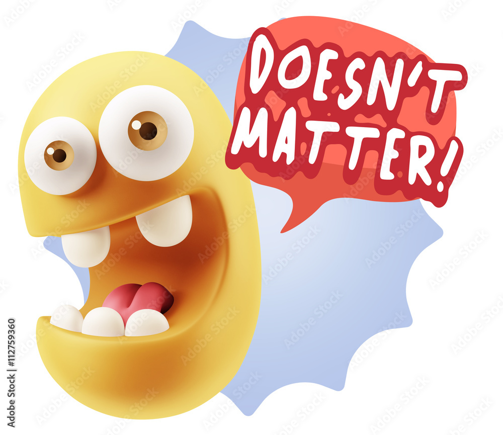 3d Rendering Smile Character Emoticon Expression saying It Doesn 3d Rendering Smile Character Emoticon Expression saying It Doesn