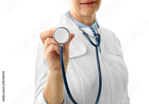 Professional doctor with st...
