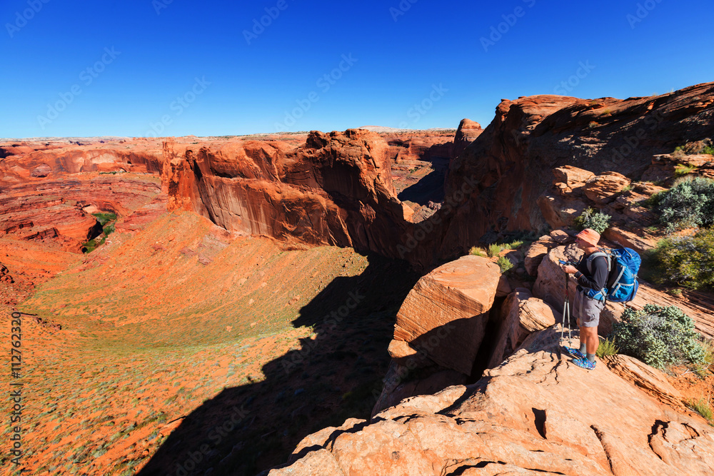 Naklejka premium Hike in Utah