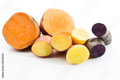 Kartoffeln, row, verschiedene Kartoffelsorten, Cherie, Grenaille