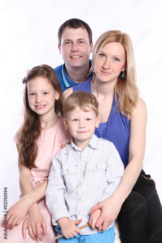 caucasian family