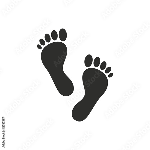 Foot - vector icon.