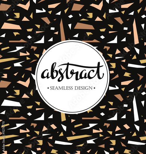Bilde på lerret Seamless geometric pattern with colorful elements, vector background
