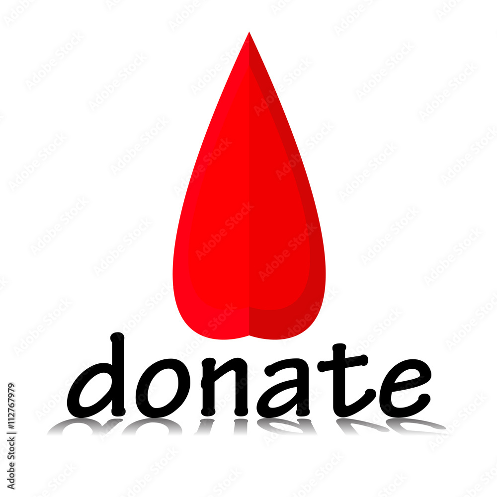 Fototapeta premium Blood Donation Logo