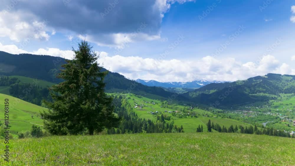 4K .Mountains clouds landscape. Time lapse without birds, RAW output 4K .Mountains clouds landscape. Time lapse without birds, RAW output