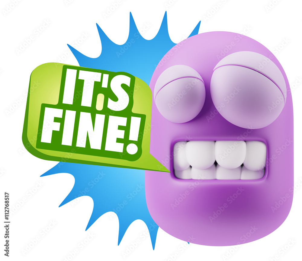 3d Illustration Laughing Character Emoji Expression saying It's 3d Illustration Laughing Character Emoji Expression saying It's