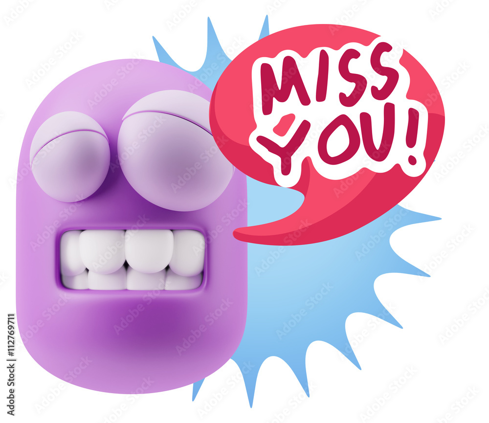 3d Illustration Laughing Character Emoji Expression saying Miss 3d Illustration Laughing Character Emoji Expression saying Miss