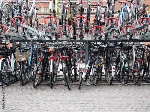 Photography Bicycle Urban Outside Parking in Two Decks