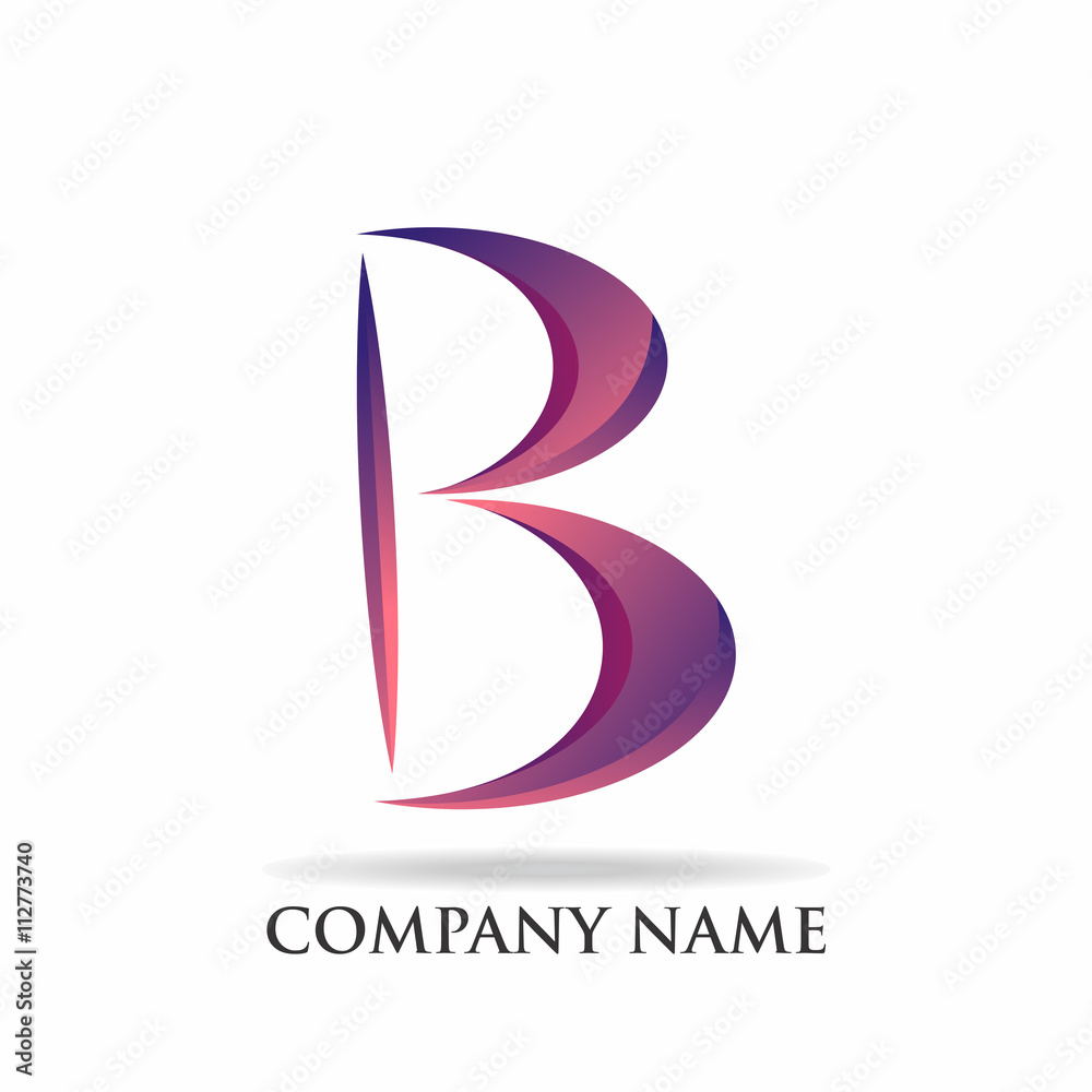 B Logo Purple Color.