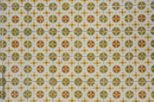 Detail of some typical portuguese tiles