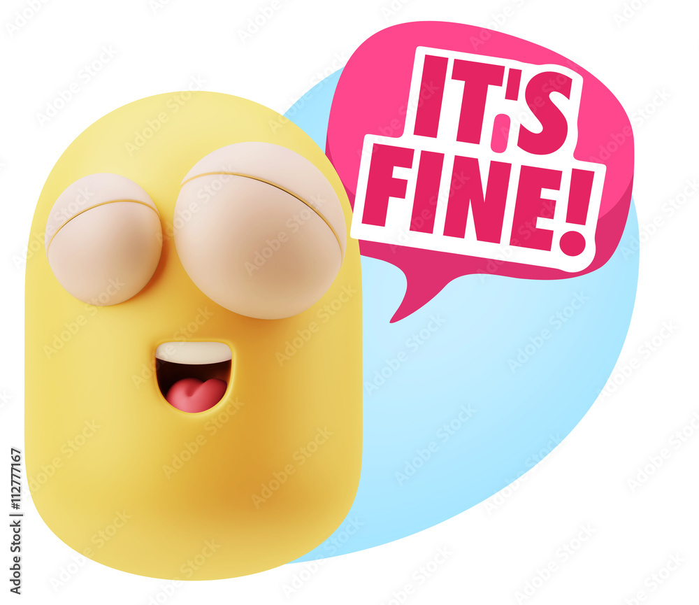 3d Illustration Laughing Character Emoji Expression saying It's 3d Illustration Laughing Character Emoji Expression saying It's