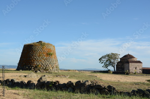 nuraghe tower in sardinia, italy