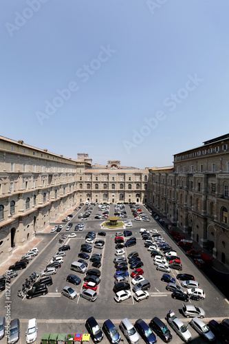 Courtyard of Belvedere of the Vatican Museum