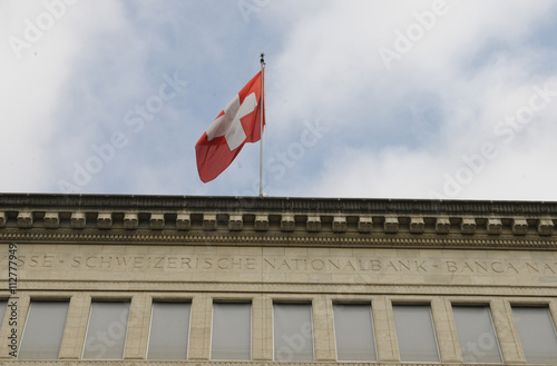 Schweiz: Die Schweizer Nationalbank in Zürich